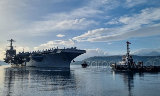 Ξανά στα Χανιά το αεροπλανοφόρο Harry Truman για εργασίες συντήρησης