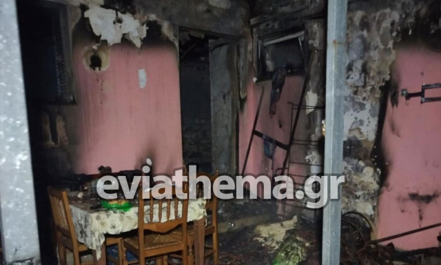 Εύβοια: Μεγάλη πυρκαγιά σε σπίτι στο Νεοχώρι – Σώοι μητέρα και δύο ανήλικα παιδιά