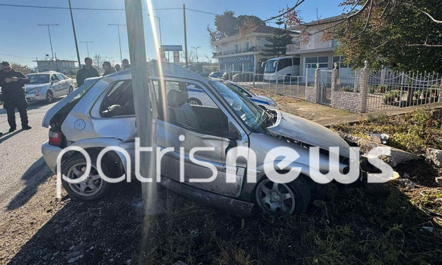Σοβαρό τροχαίο στην Ε.Ο. Πύργου– Πατρών: Όχημα «καρφώθηκε» σε κολόνα - Χαροπαλεύει ο 40χρονος οδηγός