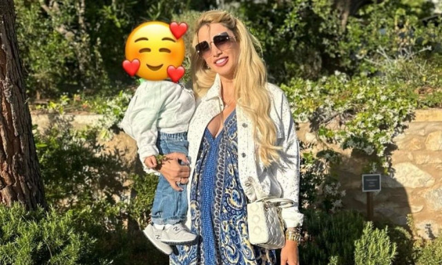 Κωνσταντίνα Σπυροπούλου: Στο ΟΑΚΑ με τον δύο ετών γιο της, Βλάσση - Τα στιγμιότυπα από τον αγώνα