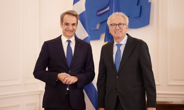 Ο Μητσοτάκης συναντήθηκε στο Μαξίμου με τον διευθυντή του ESM