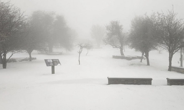 Ο χειμώνας επέστρεψε στα Ανώγεια: Χιονισμένο τοπίο, σαν βγαλμένο από παραμύθι