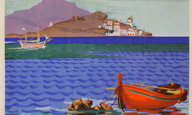 Ύδρα: Τα πρώτα βήματα του ελληνικού τουρισμού σε αφίσες και φυλλάδια