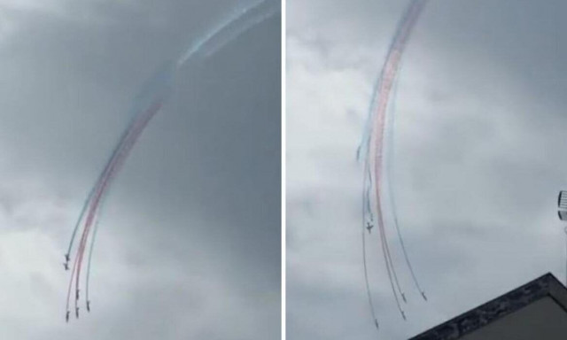 Γαλλία: Σύγκρουση Μαχητικών αεροσκαφών στον αέρα – Βίντεο από την στιγμή του ατυχήματος