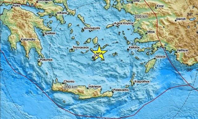 Σεισμός μεταξύ Σαντορίνης και Αμοργού – Αισθητός στις Κυκλάδες