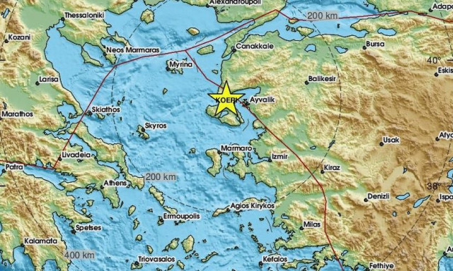 Σεισμός στη Μυτιλήνη - Κοντά στη Μήθυμνα το επίκεντρο (pics)