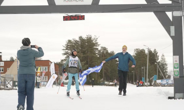 Θεσσαλονίκη: Ο Έλληνας που τερμάτισε στον δυσκολότερο αγώνα σκι στον κόσμο