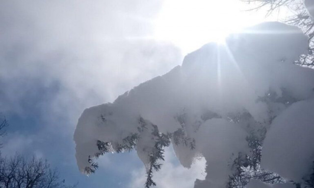 Θεσσαλονίκη: Στα «λευκά» ντύθηκαν οι ορεινοί οικισμοί του δήμου Θέρμης