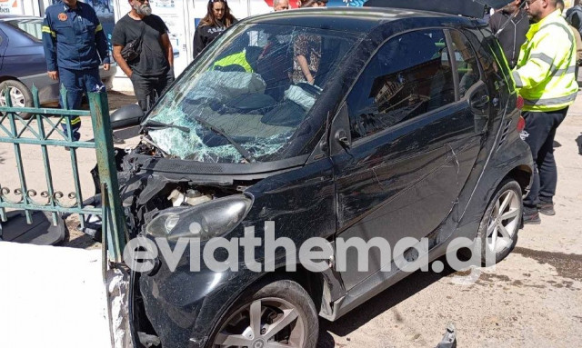 Καραμπόλα τριών οχημάτων στην Εύβοια