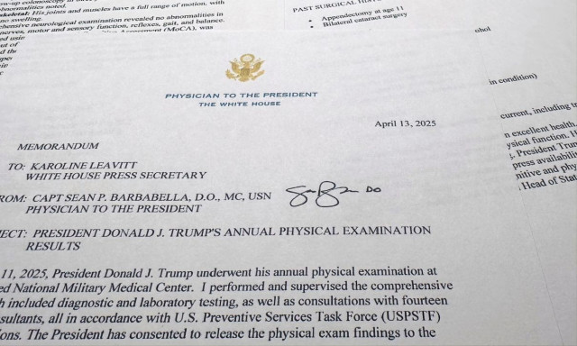 Χαίρει άκρας υγείας ο Ντόναλντ Τραμπ