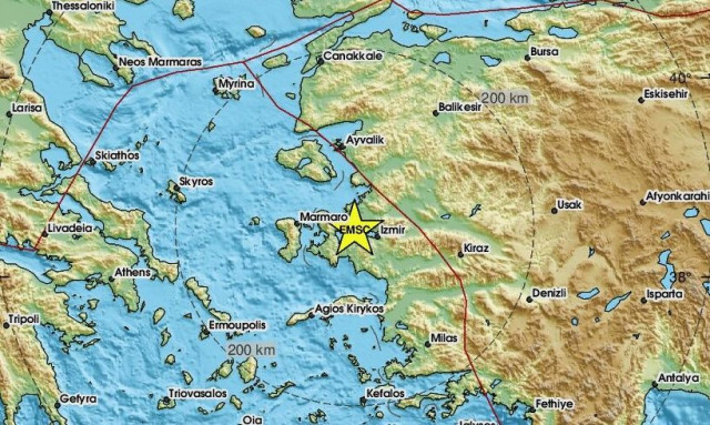 Σεισμός κοντά στη Σμύρνη - Αισθητός και στη Χίο (pics)