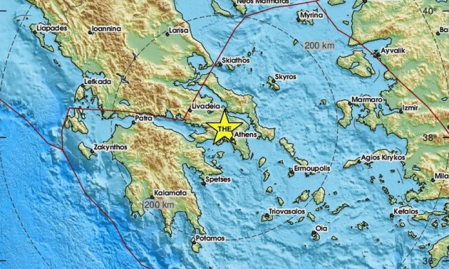 Σεισμός στην Αττική – Αισθητός και στην Αθήνα