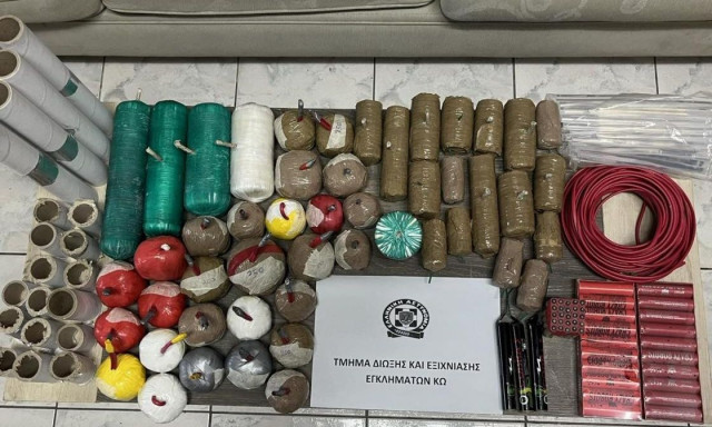 Πέντε συλλήψεις σε Κω και Κάλυμνο για πυροτεχνήματα και κατασκευές με εκρηκτικά