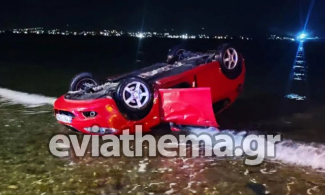 Τραγωδία στην Αυλίδα: Νεκρός 51χρονος που έπεσε με το αμάξι στη θάλασσα