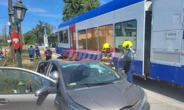 Hellenic Train για τη σύγκρουση τρένου με όχημα στην Πάτρα: Το ΙΧ παραβίασε τη φυλασσόμενη διάβαση