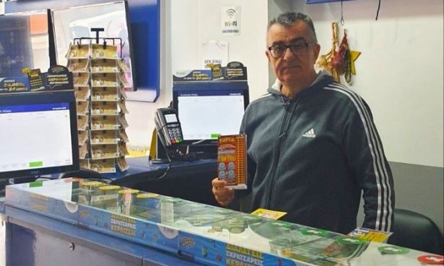 Εκατομμυριούχος στη στιγμή- Τυχερός παίκτης στη Σούδα Χανίων κέρδισε 1.000.000 ευρώ στο SUPER ΣΚΡΑΤΣ