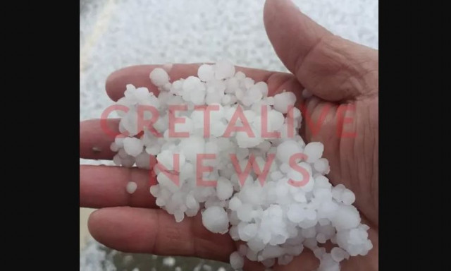 Κρήτη: Σοβαρές καταστροφές από την κακοκαιρία - «Εγκλωβίστηκε κόσμος, το χαλάζι ήταν 30 πόντους»