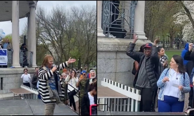 Τα «έσπασαν» με την εμφάνιση της Θώδη στη Βοστώνη: Λικνίστηκαν με το «Γλύκα Γλύκα»