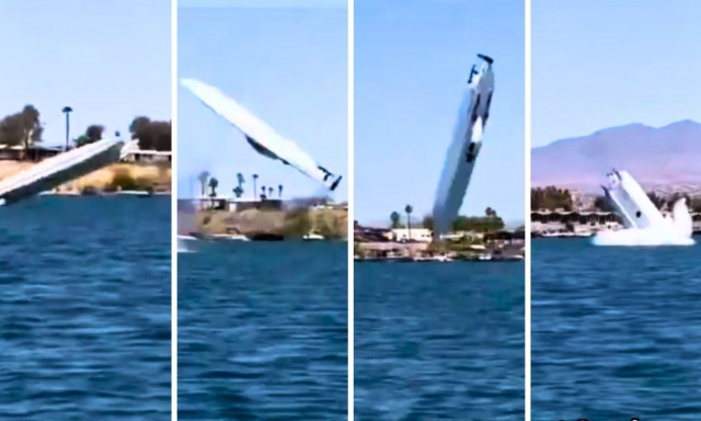 Νεβάδα: Απίστευτο ατύχημα σε λίμνη - Σκάφος έτρεχε με 320χλμ/ώρα και εκτινάχτηκε στον αέρα - Βίντεο