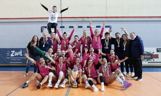 Χάντμπολ: Πρωταθλήτρια η ομάδα γυναικών της Νέας Ιωνίας