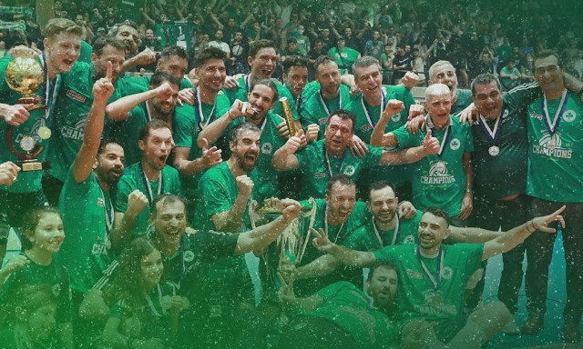 Παναθηναϊκός AKTOR: Τα συγχαρητήρια στην ομάδα βόλεϊ για τον τίτλο