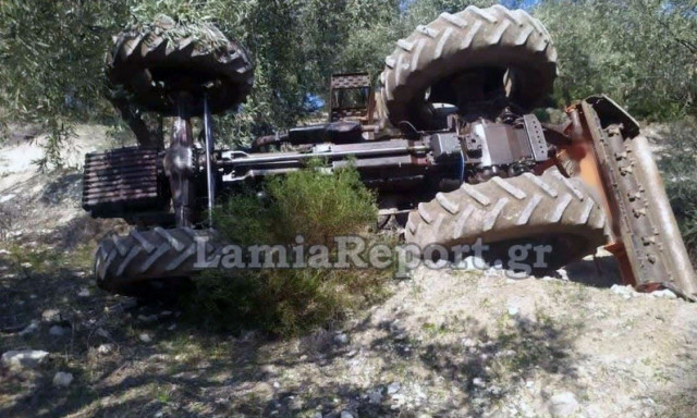 Φθιώτιδα: Ανατροπή τρακτέρ στην Άγναντη - Καταπλάκωσε τον οδηγό