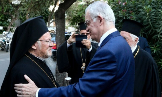 Συνάντηση του Προέδρου της Δημοκρατίας Τασούλα με τον Οικουμενικό Πατριάρχη Βαρθολομαίο