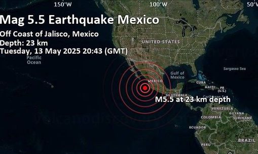 Σεισμός 5,5 Ρίχτερ στο Μεξικό