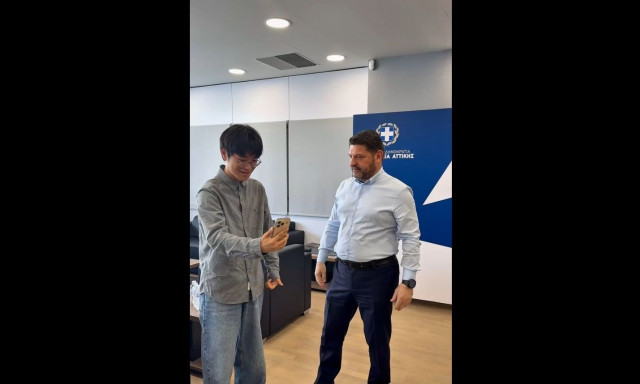 Η ξεχωριστή συνάντηση του Νίκου Χαρδαλιά με τον διάσημο Κινέζο TikToker, Οδυσσέα Σουν