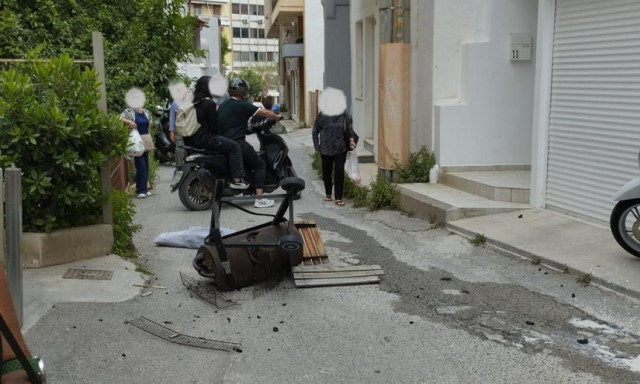 Ηράκλειο: Ψησταριά «προσγειώθηκε» πάνω σε περαστικό και τον έστειλε στο νοσοκομείο - «Ζω από θαύμα»