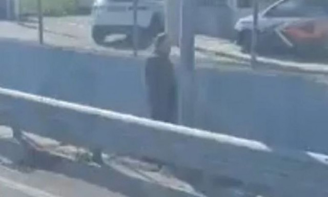 Απίστευτο: Οδηγός σταμάτησε στη μέση του δρόμου για να ουρήσει - Δείτε το βίντεο