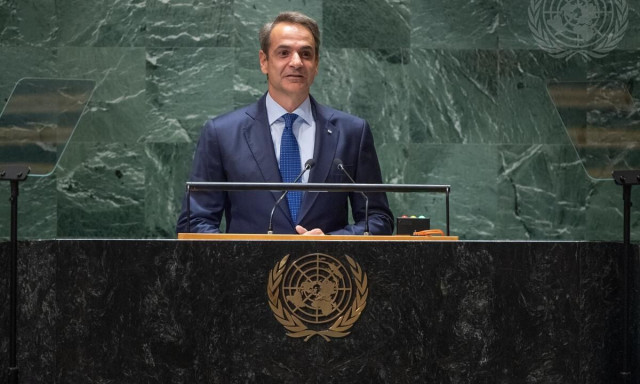 Ο Κυριάκος Μητσοτάκης προεδρεύει σε συνεδρίαση του Συμβουλίου Ασφαλείας του ΟΗΕ