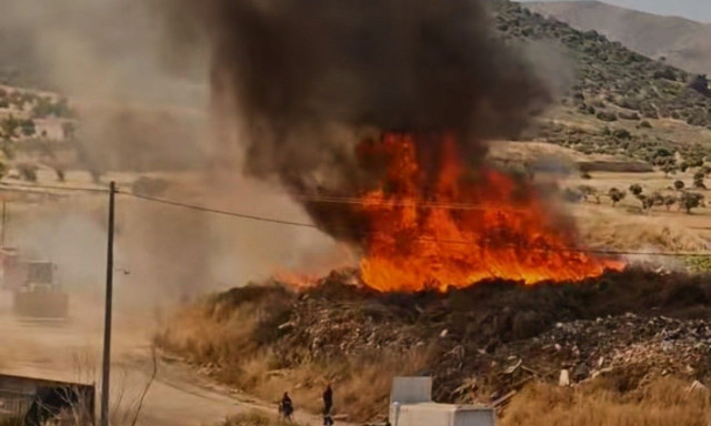 Φωτιά στο Μαρκόπουλο: «Μείνετε σε εσωτερικούς χώρους» - Ήχησε το 112 - Δείτε εικόνες