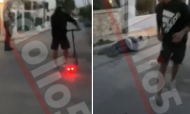 Βίντεο: Η στιγμή που ο 17χρονος χτυπά τον 50χρονο στα Γλυκά Νερά και τον αφήνει λιπόθυμο στο έδαφος