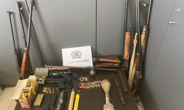 Ηράκλειο: Πατέρας και γιος διατηρούσαν… μίνι οπλοστάσιο