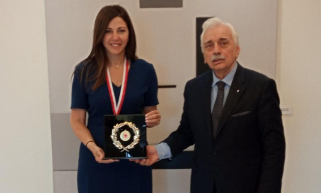 Ελληνικός Ερυθρός Σταυρός: Συνάντηση του Αντώνη Αυγερινού με τη Σοφία Ζαχαράκη