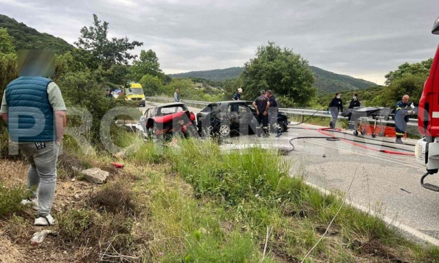 Τραγωδία στην Καβάλα: Άνδρας απανθρακώθηκε μετά από σφοδρό τροχαίο