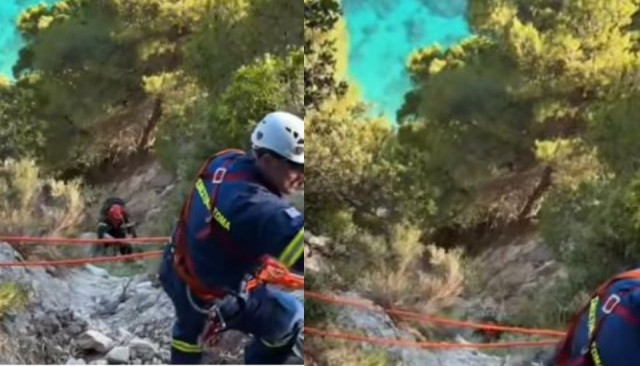 Κέρκυρα: Επιχείρηση διάσωσης για γυναίκα σε γκρεμό - Συγκλονιστικό βίντεο