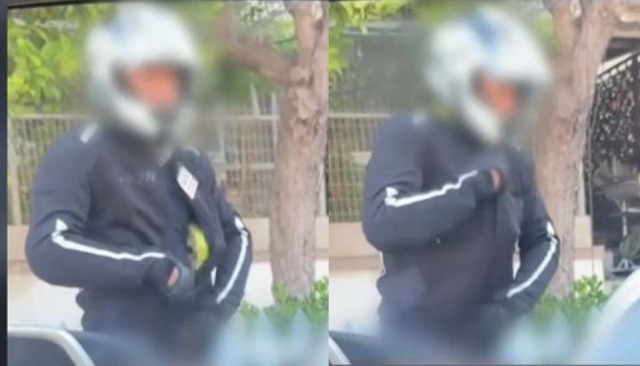 Αδιανόητο σκηνικό: Μοτοσικλετιστής τραμπουκίζει οδηγό ταξί που «έσπασε» την απεργία - Βίντεο