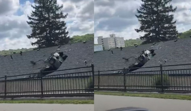 Μιζούρι: Αυτοκίνητο σφηνώθηκε στην οροφή κτηρίου για δεύτερη φορά μέσα σε λίγους μήνες - Βίντεο