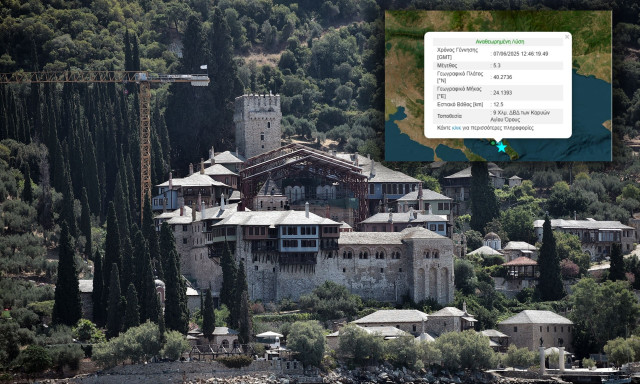 Σεισμοί: Όταν η γη σείστηκε ξανά στο Άγιον Όρος – Νέο βίντεο από την ισχυρή δόνηση