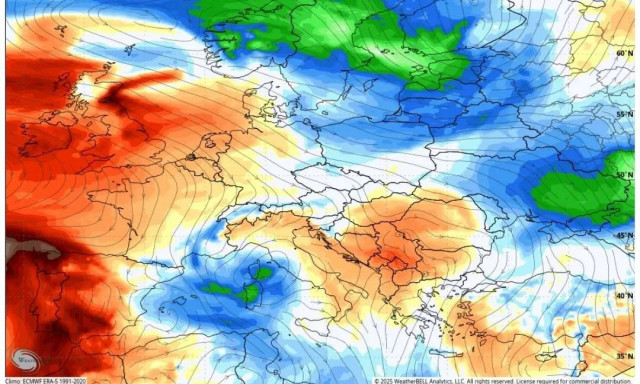 Καιρός: Ψυχρή λίμνη «κυκλώνει» την Ελλάδα - Η ημερομηνία - ανατροπής που λένε οι Ιταλοί μετεωρολόγοι