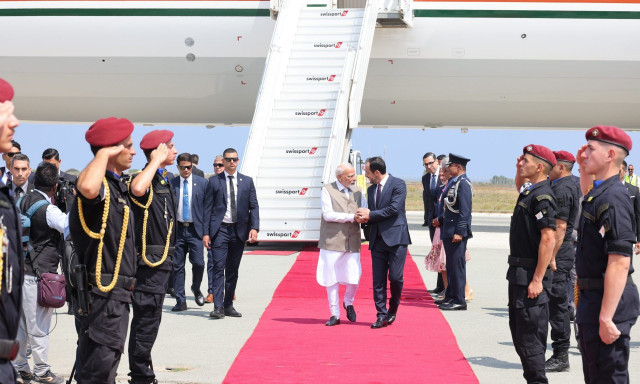 O πρωθυπουργός της Ινδίας  Ναρέντρα Μόντι έφτασε στην Κύπρο