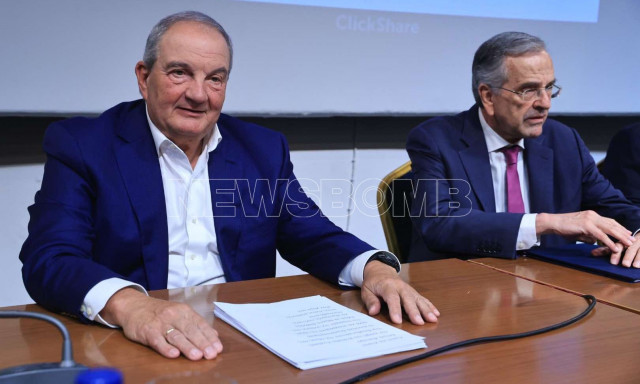 Η παρέμβαση Καραμανλή και Σαμαρά στην παρουσίαση του βιβλίου του Σταύρου Λυγέρου