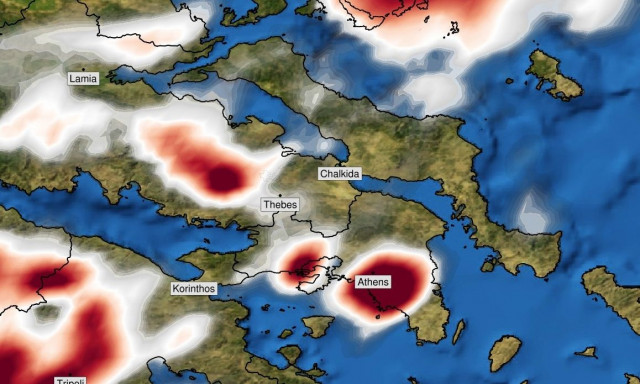 Κακοκαιρία στην Αττική: 12 βαθμούς έπεσε η θερμοκρασία σε μια ώρα - Πάνω από 50 χιλιοστά βροχής