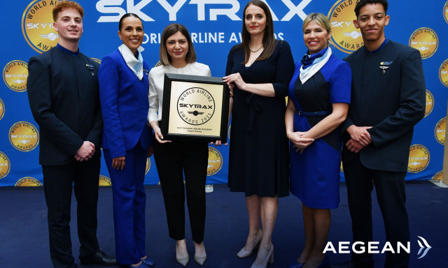 Η AEGEAN για 14 η χρονιά «Καλύτερη Περιφερειακή Αεροπορική Εταιρεία στην Ευρώπη»