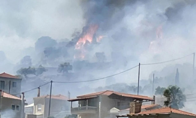 Φωτιά τώρα στην Μονεμβασιά - Ήχησε το 112