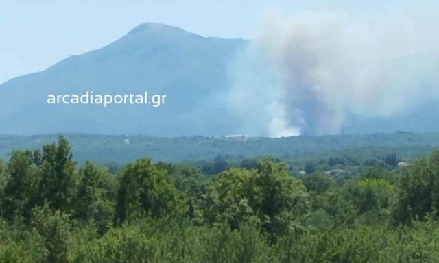 Υπό έλεγχο η φωτιά στη Βελιγοστή Αρκαδίας