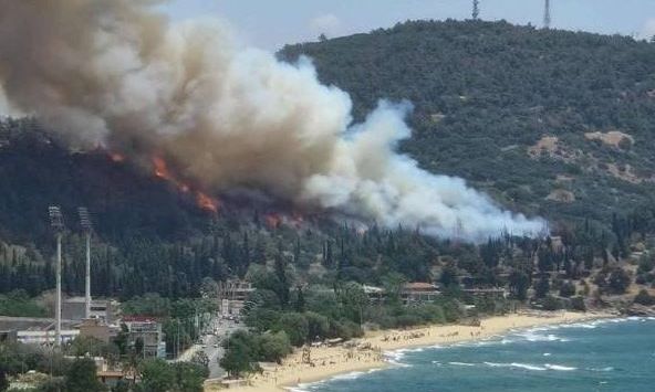 Φωτιά τώρα στην Καβάλα - Ήχησε προειδοποιητικό μήνυμα 112