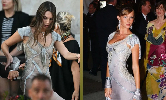 Λεονάρντο Ντι Κάπριο: Η νυν και η πρώην σύντροφός του φόρεσαν το ίδιο φόρεμα με... 22 χρόνια διαφορά